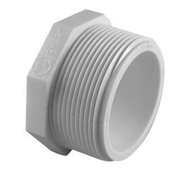 Charlotte Pipe And Foundry PLUG SCH40 PVC 1.25"" MPT PVC 02113 1200